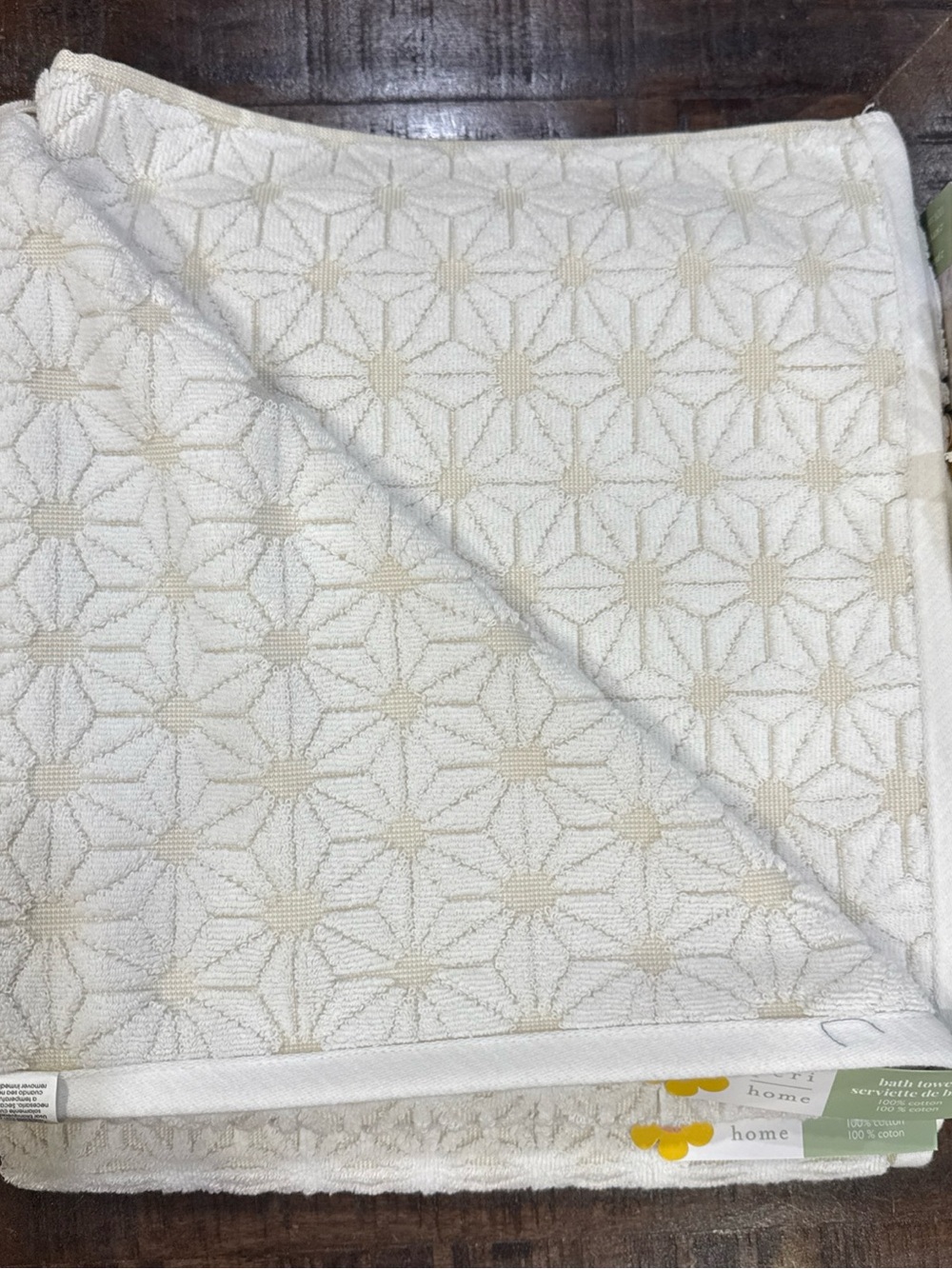 Peri Home 6 Pc Set Saromi Linen Color:2 Bath 2 Hand 2 Tip Towels 100% Cotton NWT - Picture 3 of 10